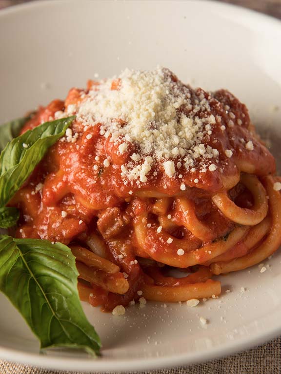 fresh bucatini all amatriciana fresh pasta recipe